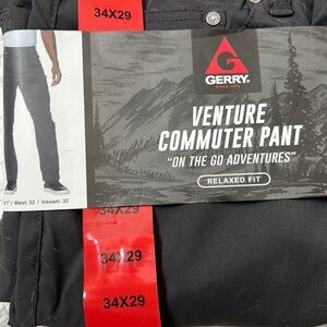 Gerry Venture Commuter Pant Gray Relaxed Fit 34x29 NWT